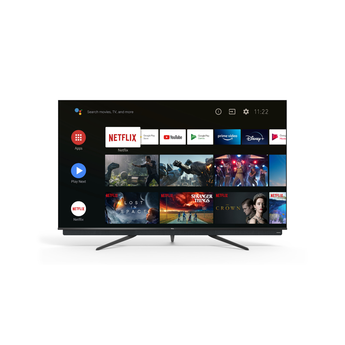 TV TCL 55C811 (139 cm) 4K QLED Ultra Slim HDR PREMIUM avec barre de son