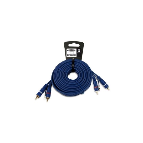 Câble RCA 5M – Caliber Bleu (CL195)   - Shopping et Courses en  ligne, livrés à domicile ou au bureau, 7j/7 à la Réunion
