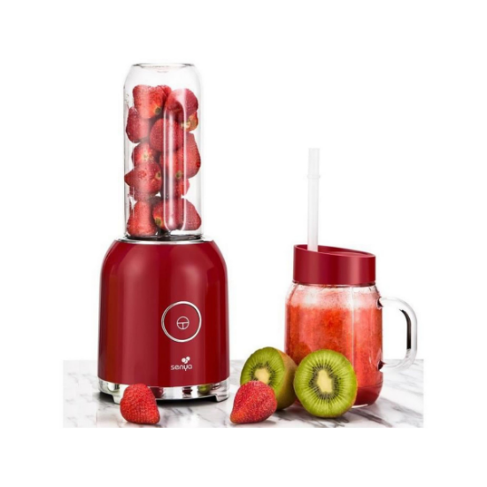 SENYA Mini Blender Smoothie 250W - 2 bouteilles transportables - Juicy Delight