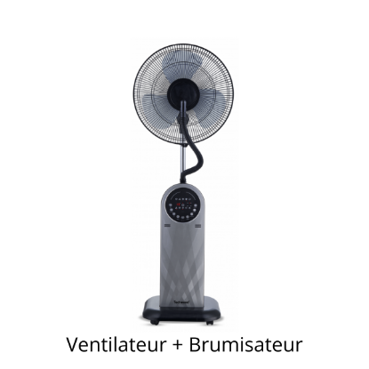TECHWOOD Ventilateur/Brumisateur sur Pied 40 Cm