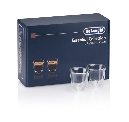 DELONGHI Set 6 Verres à Expresso - 60ml