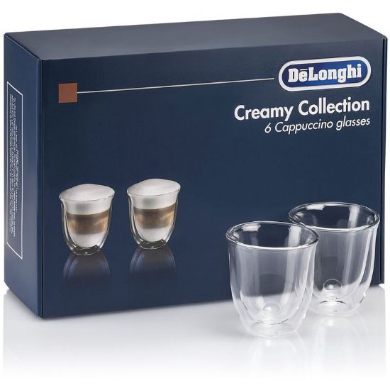 DELONGHI Set 6 Verres à Cappuccino 190 ml