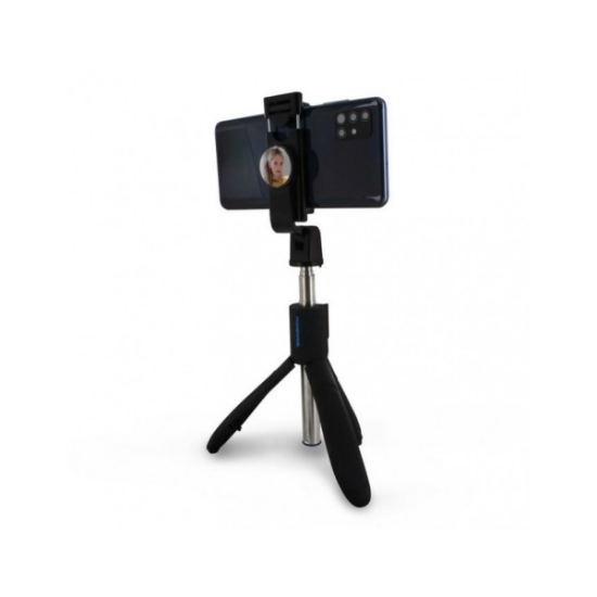 Trépied Perche à Selfie Télécommande Bluetooth pour Smartphone Pieds  Extensibles