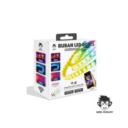 Ruban LED RGB Connected Edition 5 mètres - Geek Monkey