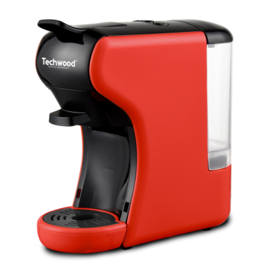 TECHWOOD Cafetière Expresso MULTI-CAPSULES Nespresso et Dolce Gusto