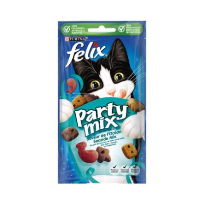 Felix Snack Chat 60g Party Mix Sav Océan Saumon Colin Truite