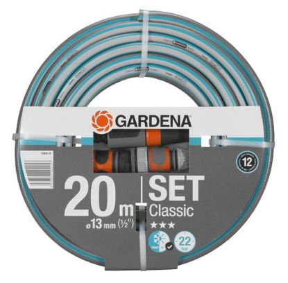 Gardena Tuyau d'arrosage 20m Classic 13 mm + lance et accessoires