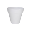 SOLEILA Pot jardin rond 40cm Blanc