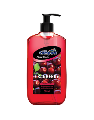 Gel lavant main à la cranberry 500ml Ultra Compact avec pompe