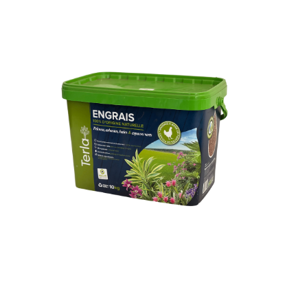 Engrais TERLA 10kg - Pelouse, arbustes, haies et espaces verts