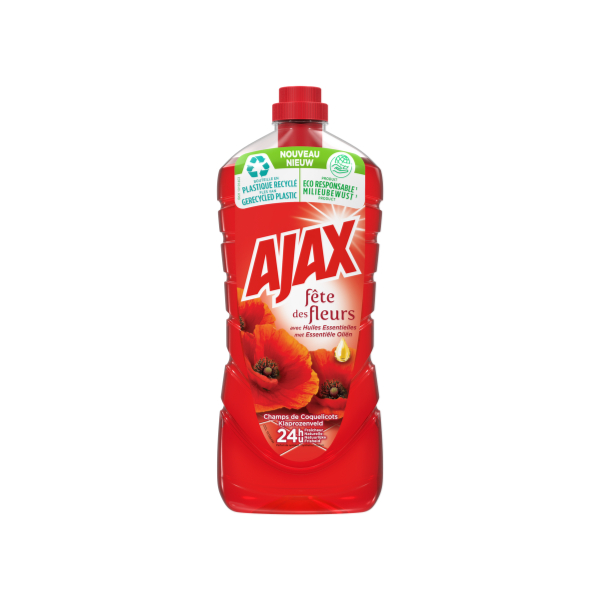 AJAX - Nettoyant Ménager Sol & Multi Surfaces Ajax Frais - Sans Rinçage -  Formule Eco Responsable - 3 X 1,25 L