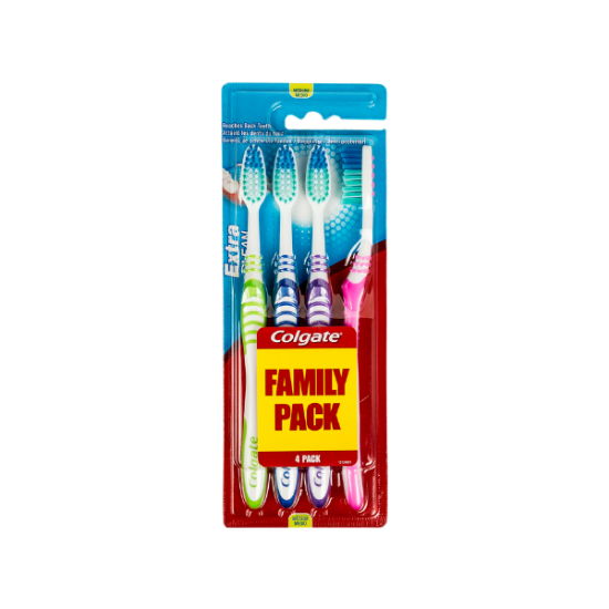 Brosse à dents COLGATE BAD EXTRA CLEAN LOT DE 4 MEDIUM