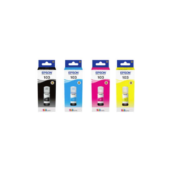 Kit de Remplissage d'Encre Epson EcoTank 103 - pack 4 couleurs