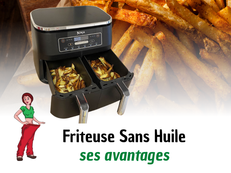 Friteuse sans huile NINJA FOODI AF300EU double compartiment