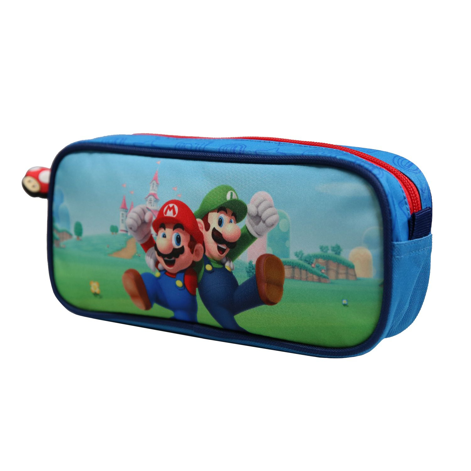 Trousse Super Mario scolaire 1 compartiment zippés