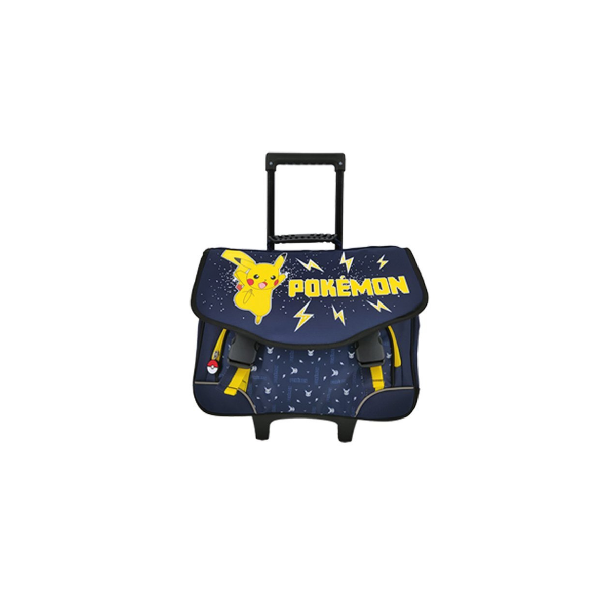 Cartable à roulettes Pokemon - 38 cm / 2 compartiments + 1 Poche