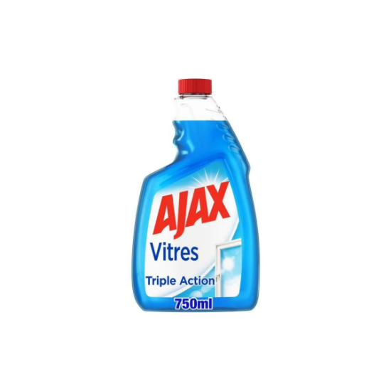 Nettoyant vitres AJAX - recharge Formule 3 en 1 - Flacon 750 ml 