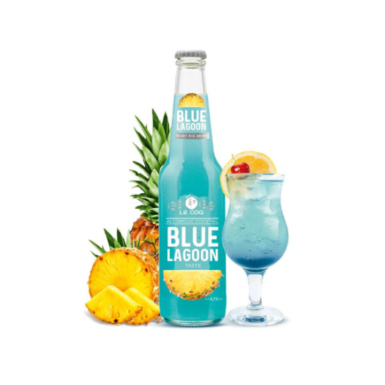 Cocktail LE COQ Blue Lagoon - 33cl - 4,75°