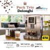 Pack DELONGHI Cafetière ECAM23.420.SB Magnifica S + 1 set 2 verres + 1 sachet café grains 250g