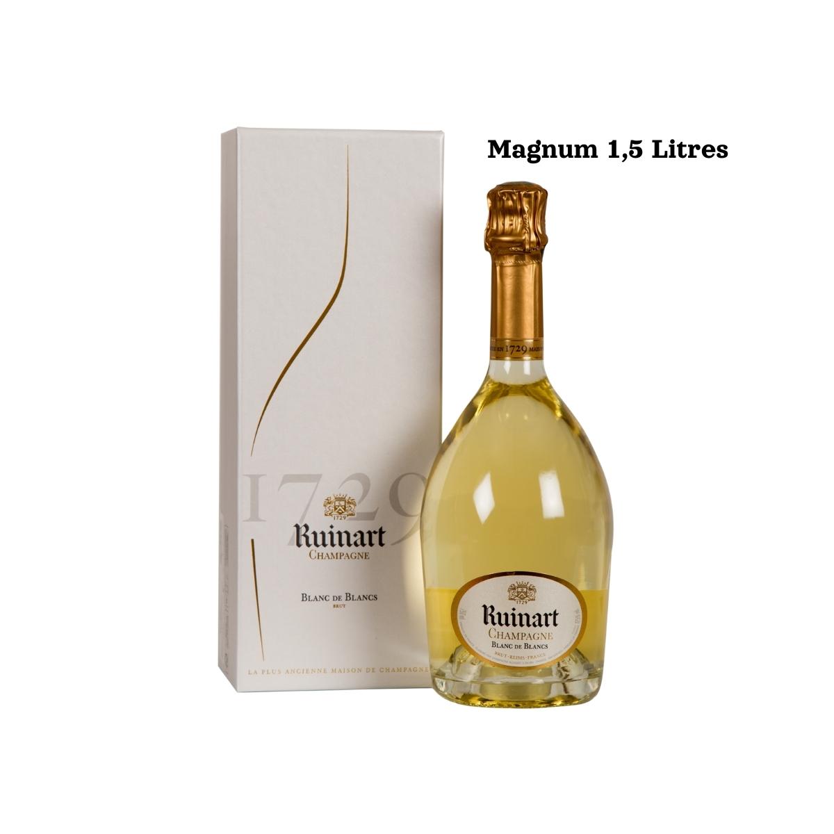 Champagne RUINART Blanc De Blancs Magnum   - Shopping et  Courses en ligne, livrés à domicile ou au bureau, 7j/7 à la Réunion