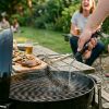 Brosse de nettoyage pour grille de barbecue, fils acier, 30 cm – Little Balance Baroud'Fire – noir