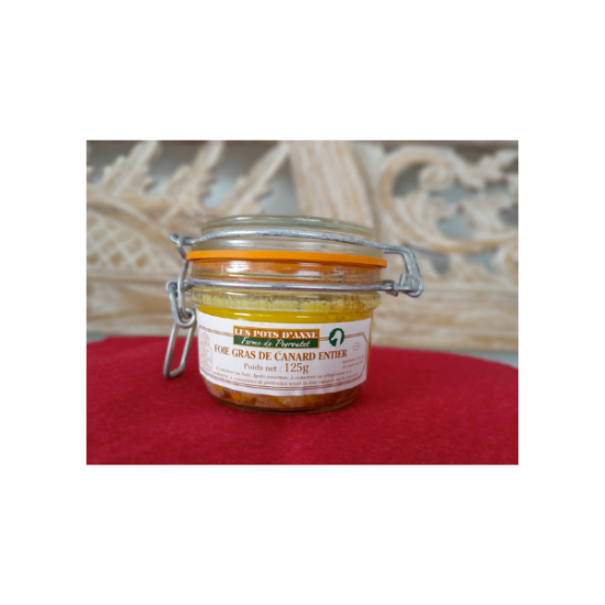 Foie gras entier de canard 125g - Les pots d'Anne