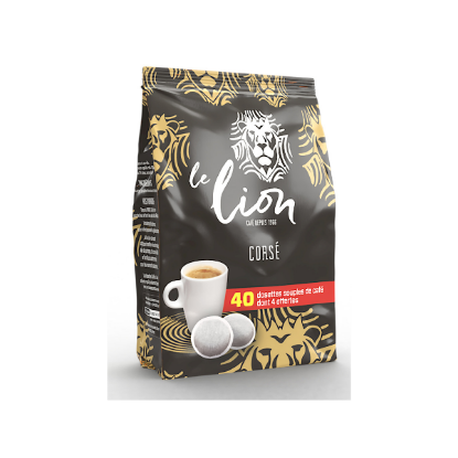 Sachet Café LE LION Corsé 100% Arabica 7g x 60 dosettes compatibles Senseo