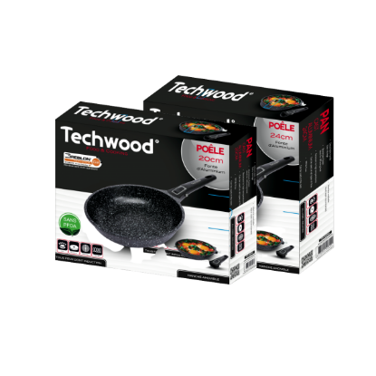 TECHWOOD Sauteuse Fonte d'Aluminium - Ensemble 4 pièces   -  Shopping et Courses en ligne, livrés à domicile ou au bureau, 7j/7 à la  Réunion