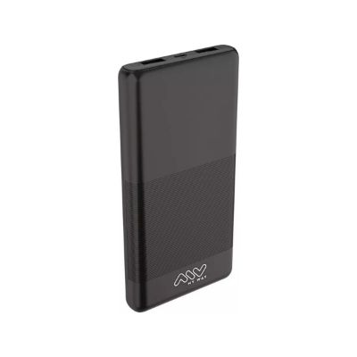 Batterie externe MyWay 10 000 mAh noire, USB-C + 2 USB-A