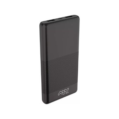 Batterie externe MyWay 10 000 mAh noire, USB-C + 2 USB-A