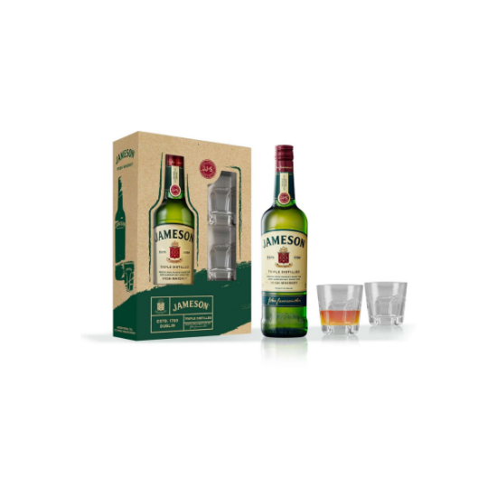 Image de Coffret Whisky Jameson 70 cl + 2 verres ginger
