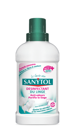 Image de Sanytol désinfectant de linge - bidon 500ml Fleur Blanche