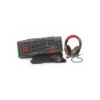 ZIVA Gaming Bundle 4 en 1 : Casque-micro, Clavier, Souris et Tapis de souris