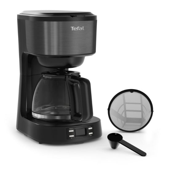 Cafetière filtre programmable Tefal Equinox CM5208 – 1,2 L, 8 à 10 tasses, 900 W, noir
