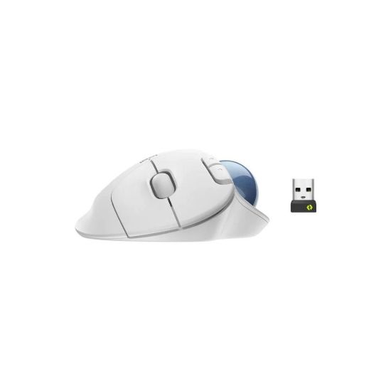 Souris Logitech sans fil Fil ERGO M575 Wireless Mouse Offwhite