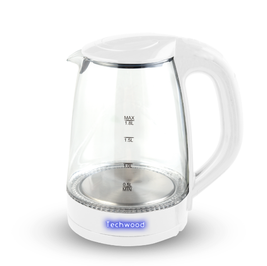 Bouilloire TB1703V 1,7L - verre - TECHWOOD