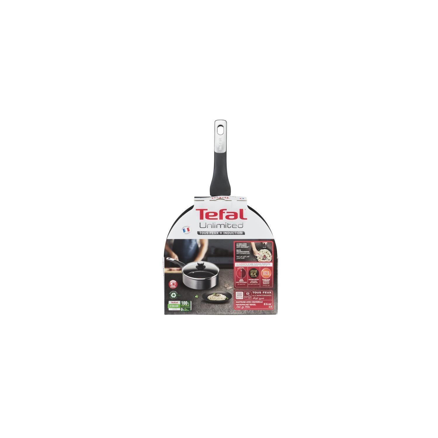 TEFAL INGENIO Easy Plus Sauteuse 24 cm + Couvercle + Poignée, Non