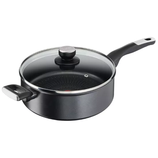 Sauteuse 26 cm + couvercle Tefal UNLIMITED   - Shopping et  Courses en ligne, livrés à domicile ou au bureau, 7j/7 à la Réunion