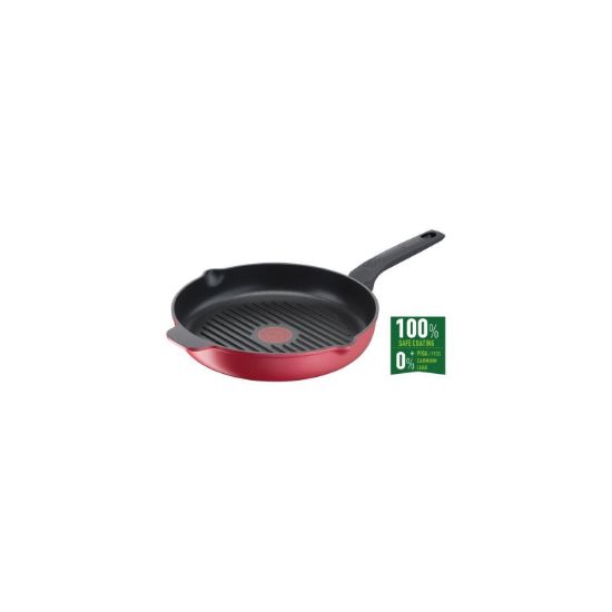 Poêle grill 26 cm Tefal DAILY CHEF INDUCTION   - Shopping et  Courses en ligne, livrés à domicile ou au bureau, 7j/7 à la Réunion