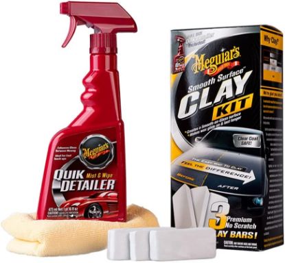 Kit de décontamination Quik Clay Système Gomme Premium Meguiar's 