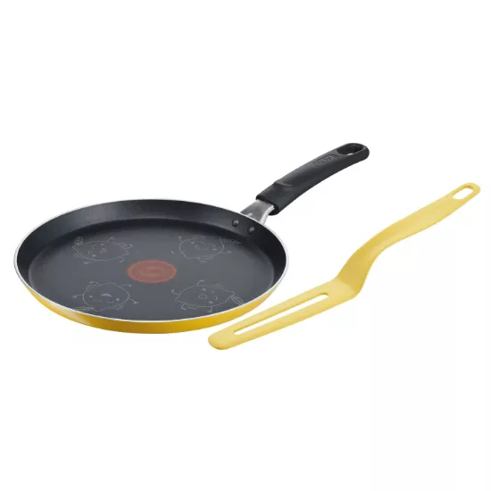 Crêpière 25 cm + spatule Tefal - décor citron