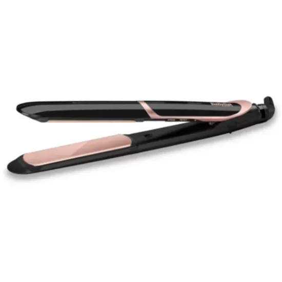 Lisseur céramique BaByliss Super Smooth 235 6 températures - noir/rose