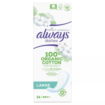 Protèges-slips Cotton Protection Large Always Dailies x24