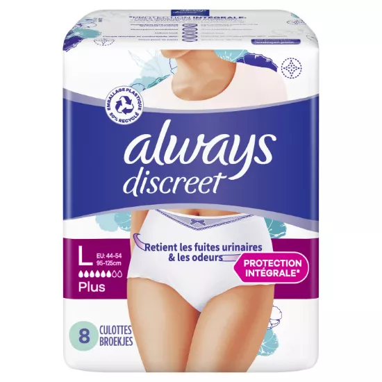 Culotte fuites urinaires normal Taille L ALWAYS DISCREET