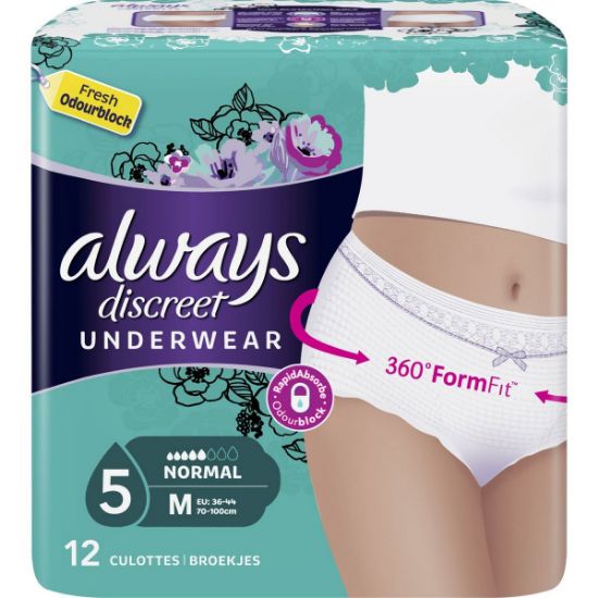 Culotte Fuites Urinaires Normal Taille M Always Discreet x12