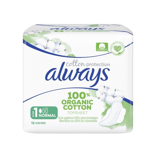 Serviette Hygiénique Avec Ailettes Ultra Normal Taille 2 Always Cotton Protection x12