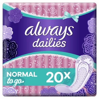 Protège-slips en pochette individuelle normal Always Dailies x20