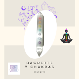 Image de Baguette Sélénite 7 chakras