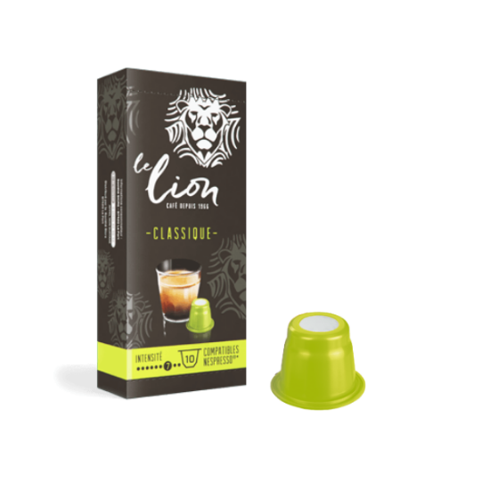Image de Boîte de Capsules de café LE LION Classique 5,0g x 10 - Compatibles Nespresso