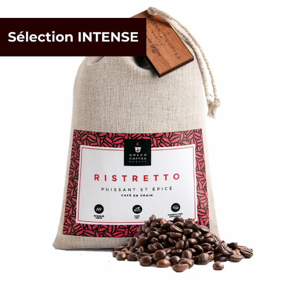 Café grains Bio Green Coffee Ristretto Pochon 250g